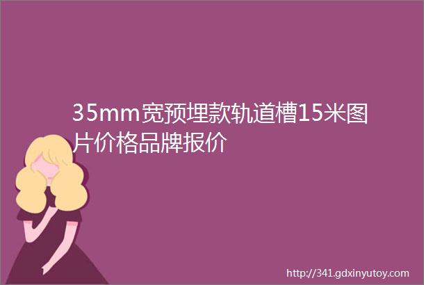 35mm宽预埋款轨道槽15米图片价格品牌报价